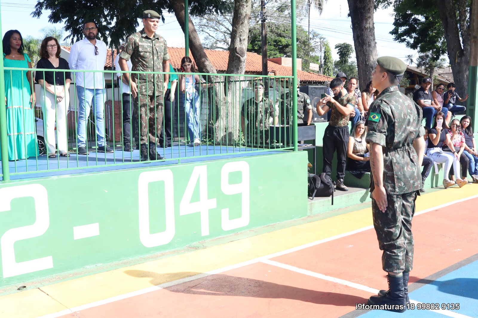 formatura de matrícula dos novos Atiradores selecionados para o Serviço Militar Inicial no Tiro de Guerra 02-049 em Paraguaçu Paulista