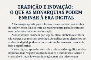 Tradição e Inovação