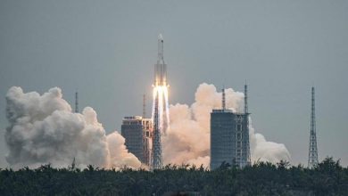 Decolagem do foguete Longa Marcha 5B