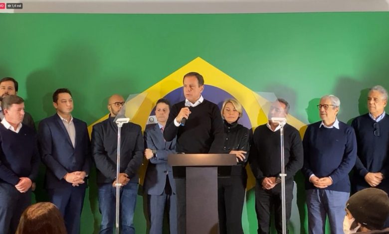 João Doria anuncia que não vai disputar eleições presidenciais