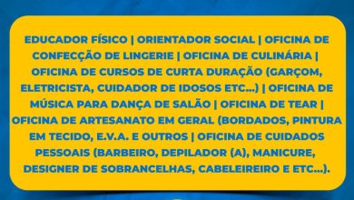 CREDENCIAMENTO DE ORIENTADOR SOCIAL, EDUCADOR FÍSICO E OFICINEIROS, PARA PRESTAÇÃO DE SERVIÇO JUNTO AO DEPARTAMENTO MUNICIPAL DE ASSISTÊNCIA SOCIAL