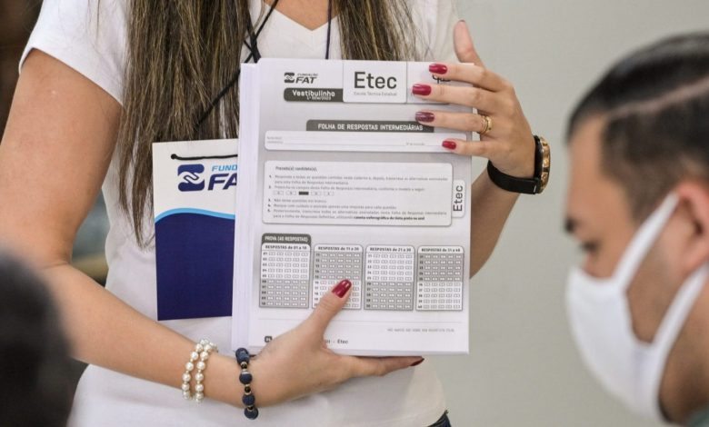 Centro Paula Souza divulgou o calendário do processo seletivo das Escolas Técnicas Estaduais (Etecs) para o segundo semestre de 2023