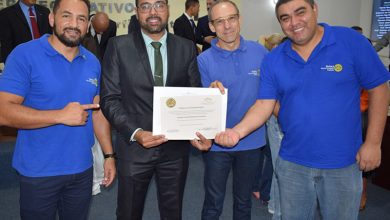 homenagem da Câmara de Vereadores de Paraguaçu Paulista ao Rotary Club local pelos seus 83 anos de atuação na cidade