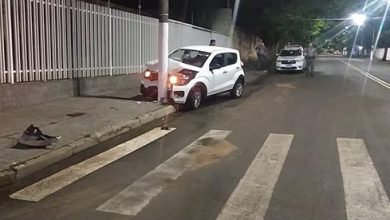 Acidente de carro em Paraguaçu Paulista