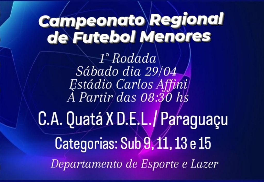 Campeonato Regional de Futebol Menores 2023