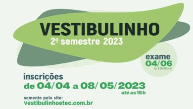 Inscrições abertas para o Vestibulinho da ETEC de Paraguaçu Paulista no 2º Semestre de 2023 20 ETEC de Paraguaçu Paulista, Vestibulinho 2º Semestre 2023