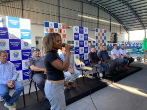 Inauguracao do sistema de energia fotovoltaico na Piscina Semiolimpica Municipal de Paraguacu Paulista 2