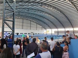 Inauguracao do sistema de energia fotovoltaico na Piscina Semiolimpica Municipal de Paraguacu Paulista 4