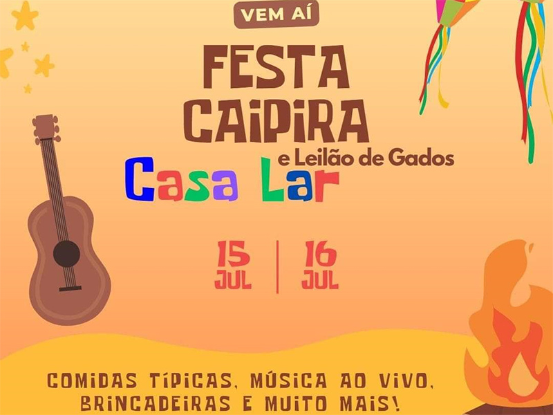 Festa Caipira e Leilão de Gados da Casa Lar de Paraguaçu Paulista