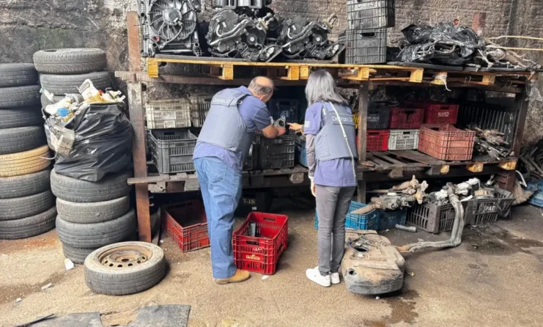 Operação Perda Total: Polícia Civil, Militar e Secretaria de Segurança Pública desmancham quadrilha que adulterava e vendia autopeças fakes no Estado de São Paulo, prendendo 15 suspeitos e apreendendo veículos e materiais falsos.