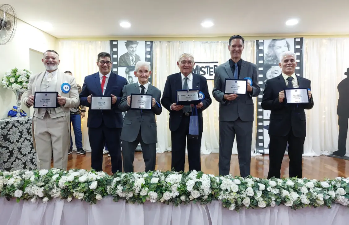 Homens de 60 anos ou mais residentes no Estado de São Paulo podem se inscrever para o título de "Mais Belo Idoso", uma homenagem à sabedoria e experiência adquiridas ao longo dos anos.
