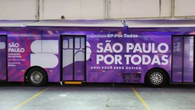 Ônibus SP Por Todas chega em São Vicente! A iniciativa oferece serviços itinerantes de acolhimento e proteção às mulheres nos dias 29 e 30 de julho. Acompanhamento jurídico, psicológico e informações sobre direitos.