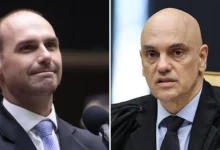 O julgamento de Jair Bolsonaro acelera no STF, com Eduardo Bolsonaro se envolvendo em condutas que influenciam o processo. Declarações de Moraos geram debate sobre independência e imparcialidade do STF, dividindo a opinião pública entre defesa da inocência e punição.