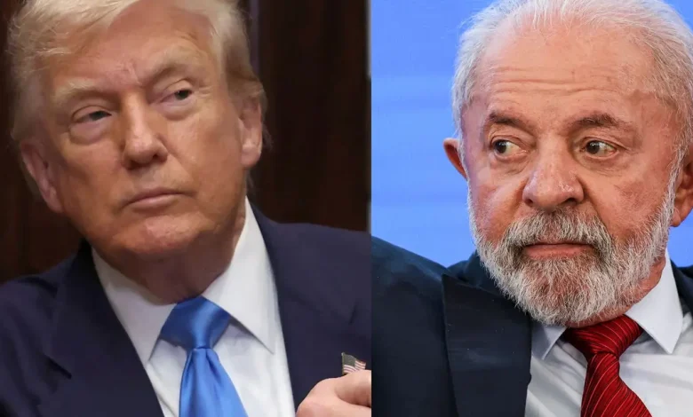Trump Expressa Afeto ao Povo Brasileiro e Abertura para Contato com Lula Após Tarifas 1 Trump diz que Lula pode entrar em contato a qualquer momento e expressa afeto pelo povo brasileiro. Reação surge após imposição de tarifas de 50% sobre exportações brasileiras. Lula afirma disposição para diálogo, enquanto Haddad confirma reunião com secretário do Tesouro americano para discutir pontos controversos.