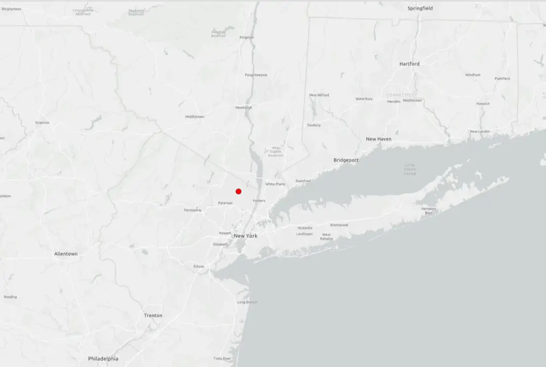 Tremor de magnitude 2,7 registrado perto de Hillsdale, Nova York, às 13h11 (de Brasília). USGS reportou o evento sísmico na região metropolitana de Nova York. Não há relatos de vítimas ou danos.