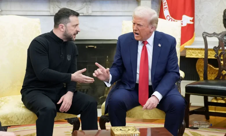 Trump e Zelensky se encontram na Casa Branca para discutir acordo de paz para a Ucrânia envolvendo a Rússia e garantias de segurança europeias. A reunião busca estabilizar a região após o conflito iniciado em 2014.