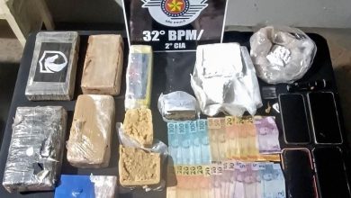 Traficantes sao flagrados e presos com quantidade expressiva de drogas em Paraguacu