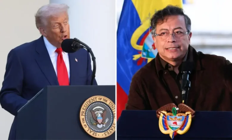 Trump Suspende Pagamentos à Colômbia após Acusações contra Gustavo Petro 1 Donald Trump anuncia suspensão de pagamentos à Colômbia após acusações de que o presidente colombiano, Gustavo Petro, é um líder do tráfico de drogas e incentiva a produção de entorpecentes.