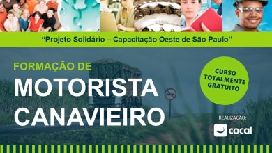 Curso Gratuito Cocal 30 Vagas para Motorista Canavieiro em Paraguacu