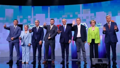 Debate presidencial no Chile: candidatos discutem operação policial no Rio de Janeiro e propostas para segurança pública.