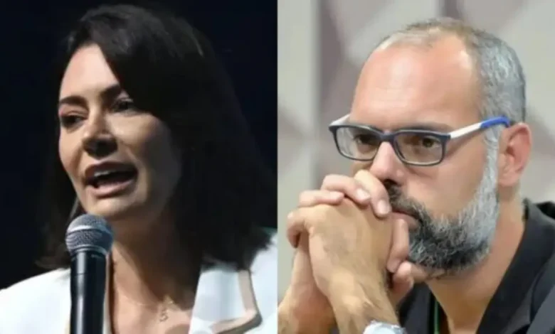 Michelle Bolsonaro responde críticas de Allan dos Santos em post no Instagram, afirmando que a vida de sua família mudou após prisão de Jair Bolsonaro.