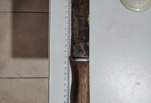 Homem e preso com faca apos invadir casa de ex esposa em Teodoro Sampaio