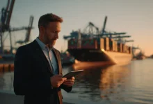 A inteligência artificial está transformando a logística marítima global, otimizando custos e criando desafios em cibersegurança e talentos de TI. Entenda o impacto da IA no comércio mundial.