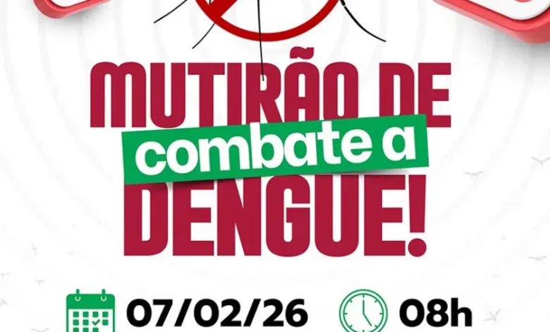 Tarumã realiza mutirão de combate à dengue em 7 de fevereiro, mobilizando a comunidade para eliminar focos do Aedes aegypti e proteger a saúde pública. Saiba mais.
