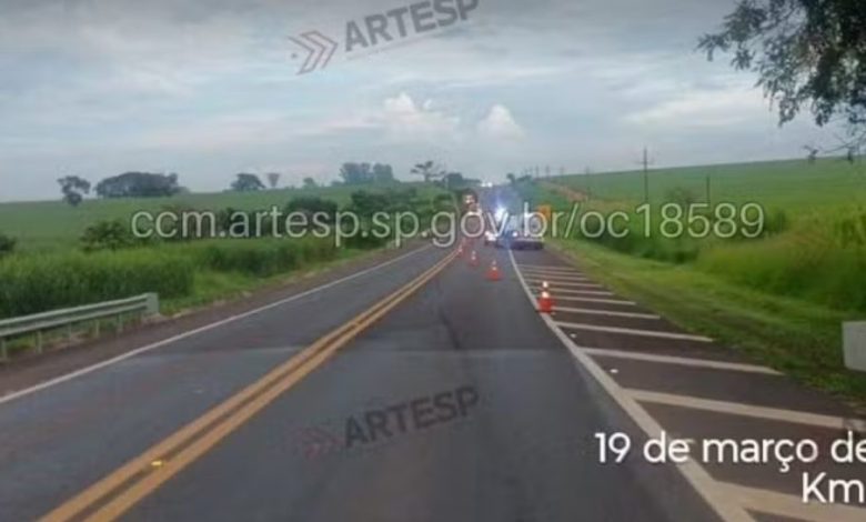 homem atropelado em Paraguacu Paulista