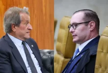 Cristiano Zanin, ministro do STF, recebeu presidente do Partido Liberal em reunião sobre sucessão do governo do Rio de Janeiro. Supremo Tribunal Federal ainda não decidiu sobre escolha do próximo governador.