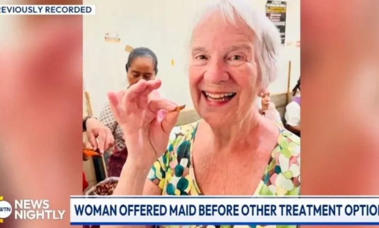 Miriam Lancaster, 84, foi surpreendida com oferta de eutanásia em hospital canadense ao buscar tratamento para dor. Sua história viraliza e expõe dilemas éticos na saúde.