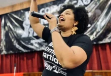 Samara Martins, pré-candidata da Unidade Popular à Presidência, defende causas sociais e econômicas, como resistência à terceirização e violência contra mulheres e negros.
