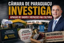 Camara de Paraguacu Paulista investiga apagao de dados no Portal da Transparencia e liberacao de repasse retroativo de R 308 mil na Cultura. Entenda o caso