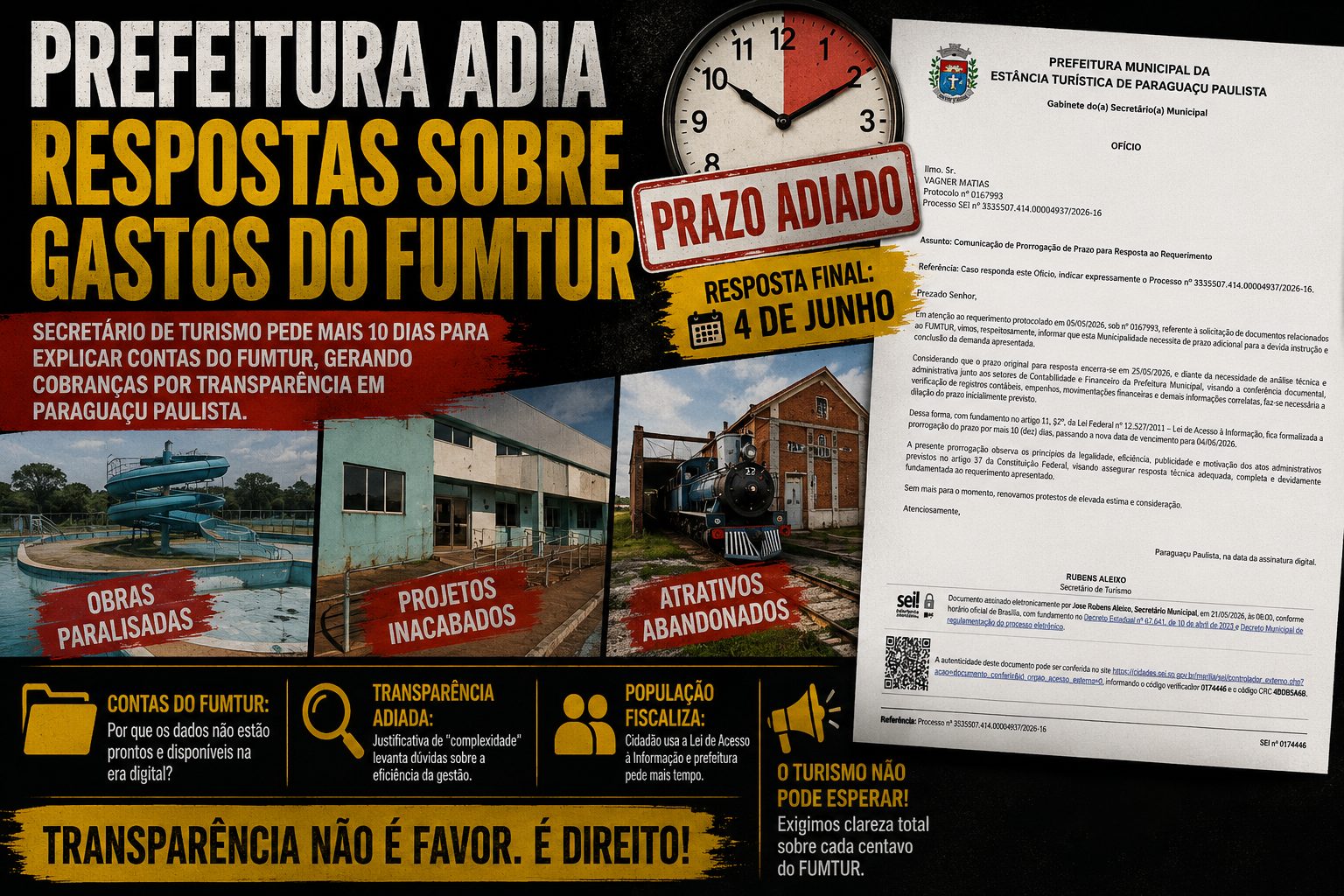 Prefeitura Adia