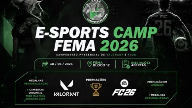 A Fundação Educacional do Município de Assis (FEMA) sediará em 30 de maio de 2026 o 2º Campeonato Presencial de E-Sports, com disputas de FIFA e Valorant. O evento integra tecnologia e competição, com inscrições abertas e entrada gratuita para o público.