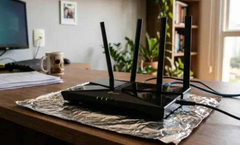 Quer melhorar o sinal do Wi-Fi em casa sem gastar nada? Analisamos o truque do papel alumínio que viralizou e explicamos se ele realmente funciona.