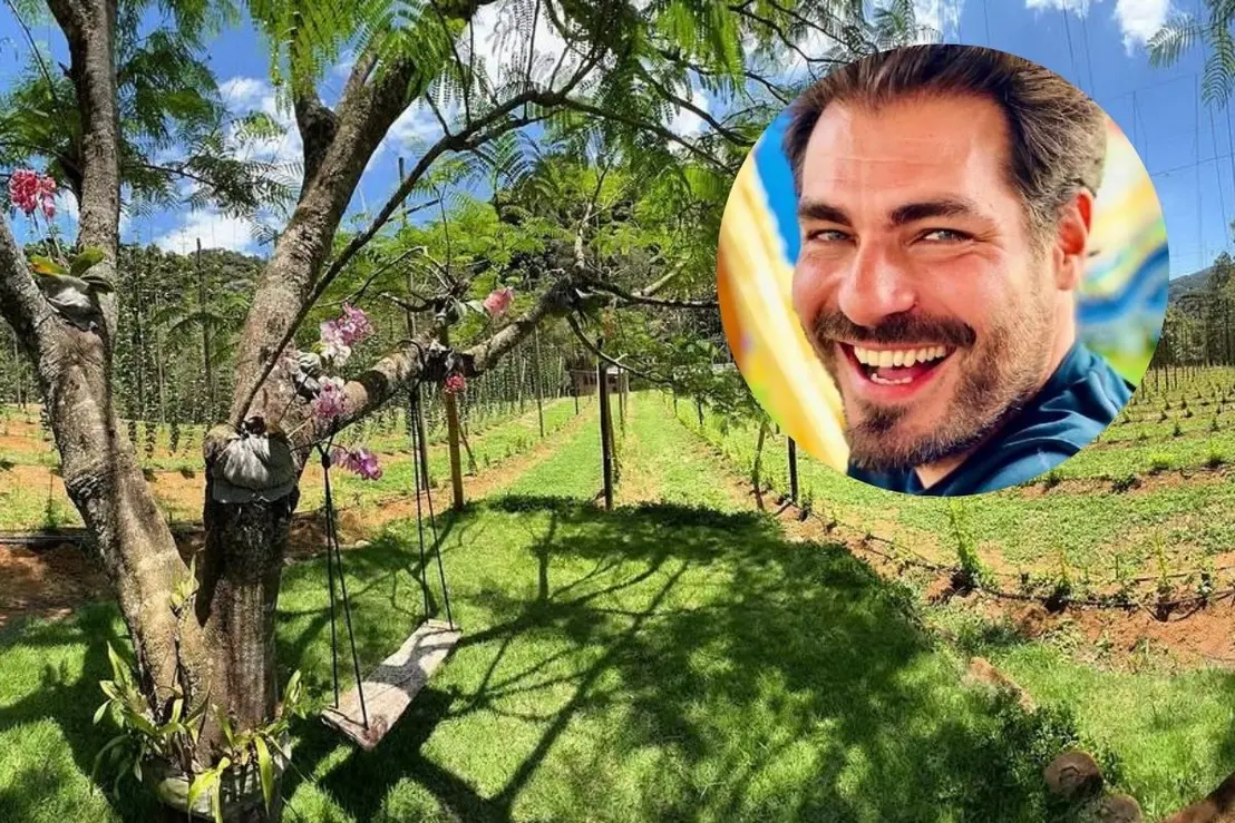 Conheça a impressionante fazenda de Thiago Lacerda na Serra do Rio de Janeiro, onde o ator se dedica a um inusitado projeto de cultivo de lúpulo artesanal.