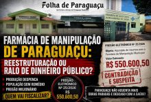 Escandalo na Farmacia de Paraguacu Pregao de 550 Mil