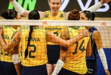 A Seleção Brasileira de Vôlei Feminino busca o inédito título da Liga das Nações após vitória emocionante na estreia. Enfrenta a República Dominicana em Brasília.