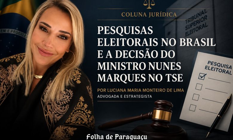 PESQUISAS ELEITORAIS NO BRASIL E A DECISÃO DO MINISTRO NUNES MARQUES NO TSE 1 coluna juridica LML