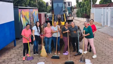 Lutécia intensifica zeladoria na Praça Arlindo Eiras pós-feriado e anuncia obras estruturais, incluindo revitalização do parquinho infantil e novos canteiros.