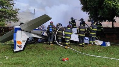 queda de aviao em Marilia
