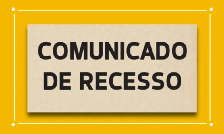 A Câmara Municipal de Paraguaçu Paulista comunica o início do recesso parlamentar. Confira como ficam os atendimentos administrativos durante o período.