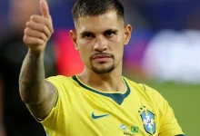 O volante Bruno Guimarães analisa o embate contra o craque Odegaard e destaca a importância da atenção redobrada nas jogadas de bola parada. Confira!