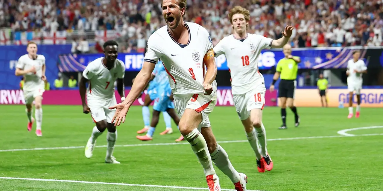 Inglaterra Garante Vaga nas Oitavas da Copa com Virada Espetacular 6 A Inglaterra virou o jogo contra a República Democrática do Congo por 2 a 1, com dois gols de Harry Kane, garantindo sua vaga nas oitavas da Copa do Mundo. Leia na Folha de Paraguaçu.