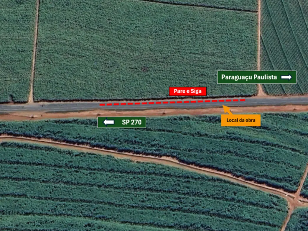 Motoristas que transitam pela vicinal em Paraguaçu Paulista devem redobrar a atenção nesta quarta-feira devido ao sistema de pare e siga. Confira os detalhes.