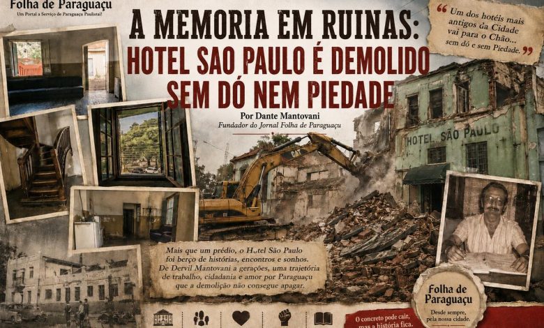 A MEMORIA EM RUINAS HOTEL SAO PAULO E DEMOLIDO SEM DO NEM PIEDADE
