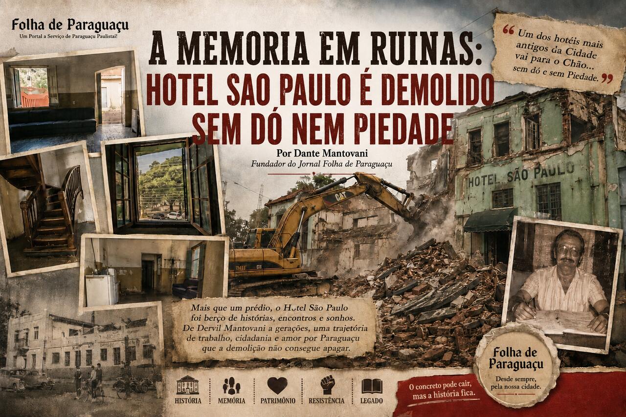 Ruínas do Hotel São Paulo: A Memória de Paraguaçu Paulista foi jogada pelo ralo 6 A MEMORIA EM RUINAS HOTEL SAO PAULO E DEMOLIDO SEM DO NEM PIEDADE