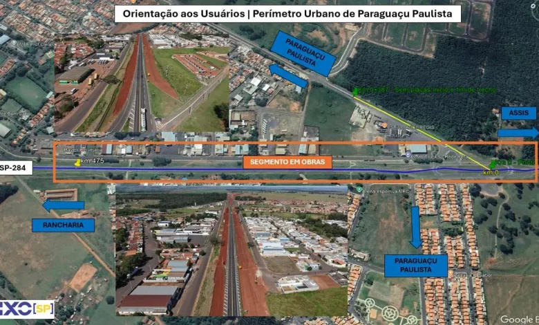 Motoristas devem redobrar a atenção na SP-284 em Paraguaçu Paulista. Obras de duplicação alteram o fluxo e exigem respeito rigoroso à sinalização local.
