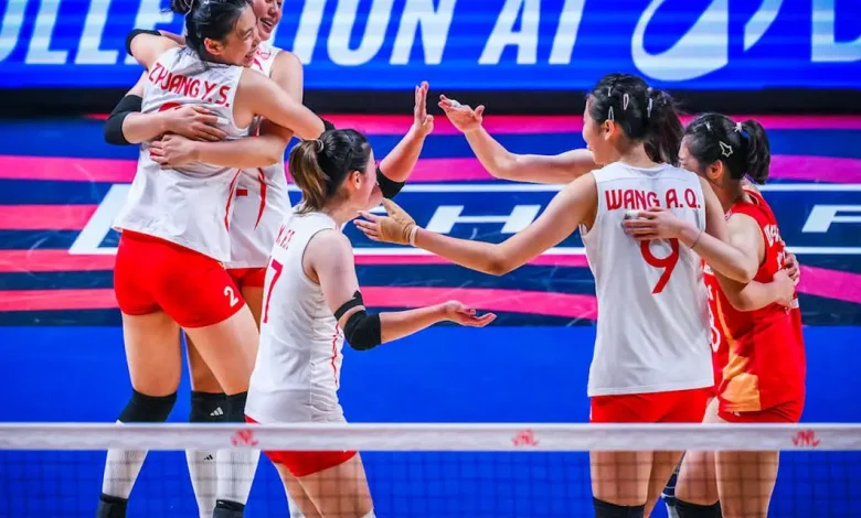 A seleção chinesa de vôlei feminino eliminou os Estados Unidos em uma partida eletrizante e garantiu sua vaga na semifinal da Liga das Nações.